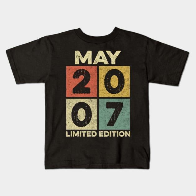 15 Year Old 15th Birthday Design for May 2007 born Limited Edition Legend BDay Gift Kids T-Shirt by mahmuq